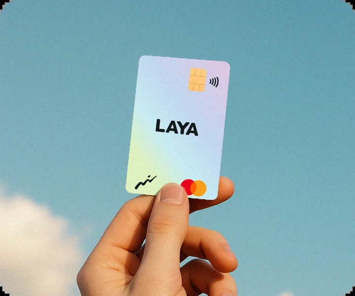 כרטיס LAYA Mastercard, תמונה רשמית מתוך הפורטל של LAYA